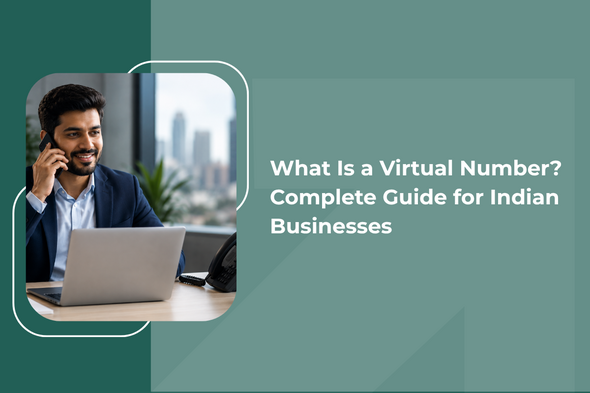 Business professional using a virtual number for customer communication and call management.